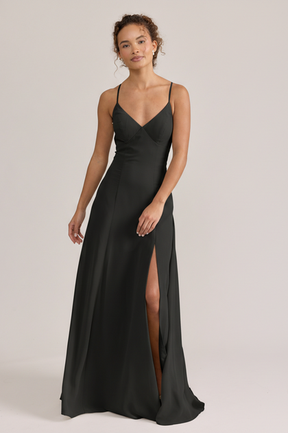 Karsyn Chiffon Dress | Made To Order | Black