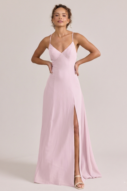 Karsyn Chiffon Dress | Made To Order | Blush Pink