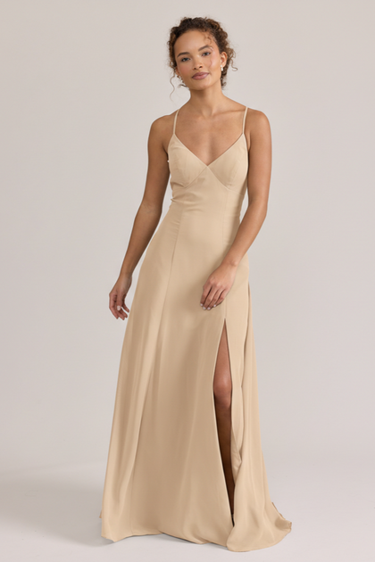 Karsyn Chiffon Dress | Made To Order | Champagne