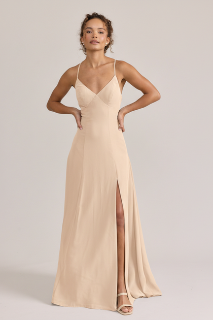 Karsyn Chiffon Dress | Made To Order | Champagne