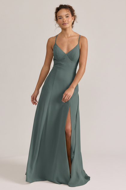 Karsyn Chiffon Dress | Made To Order | Eucalyptus