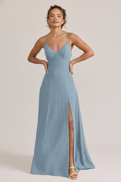 Karsyn Chiffon Dress | Made To Order | French Blue