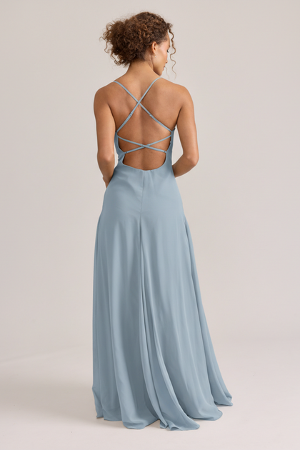 Karsyn Chiffon Dress | Made To Order | French Blue