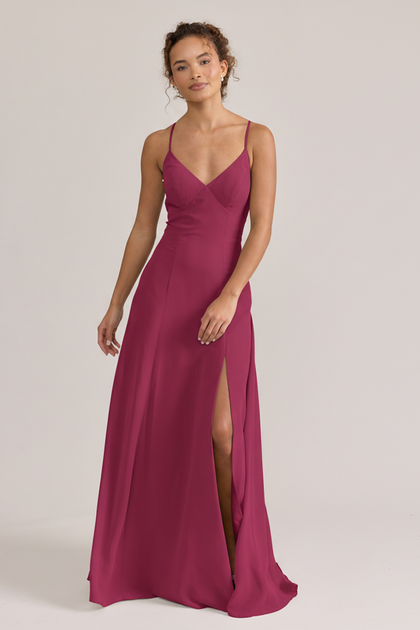 Karsyn Chiffon Dress | Made To Order | Hot Pink