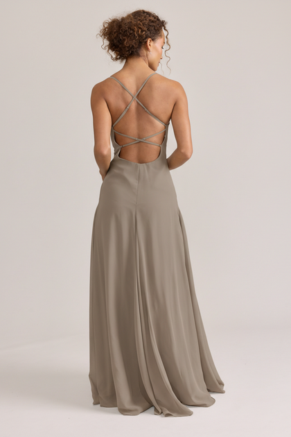 Karsyn Chiffon Dress | Made To Order | Latte