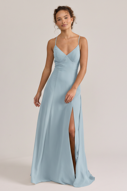 Karsyn Chiffon Dress | Made To Order | Light Blue