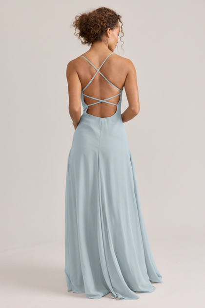 Karsyn Chiffon Dress | Made To Order | Light Blue