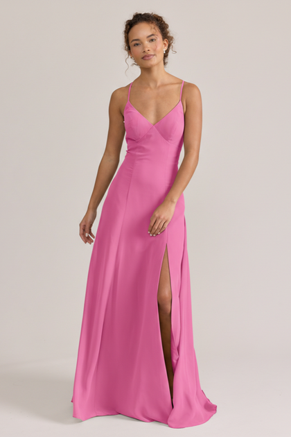 Karsyn Chiffon Dress | Made To Order | Malibu Pink