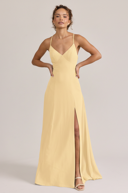 Karsyn Chiffon Dress | Made To Order | Yellow