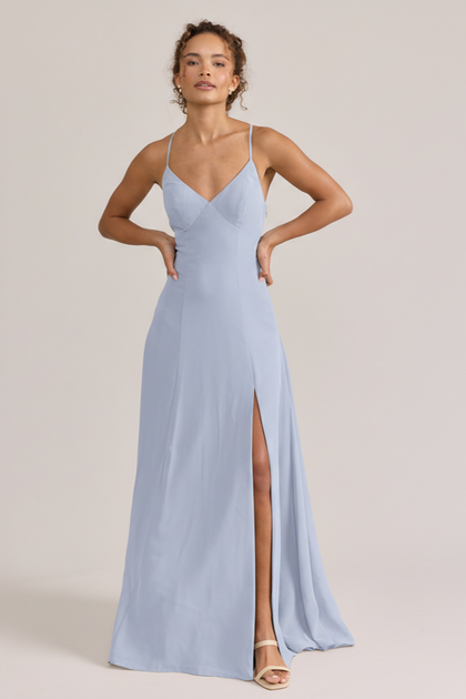 Karsyn Chiffon Dress | Made To Order | Periwinkle