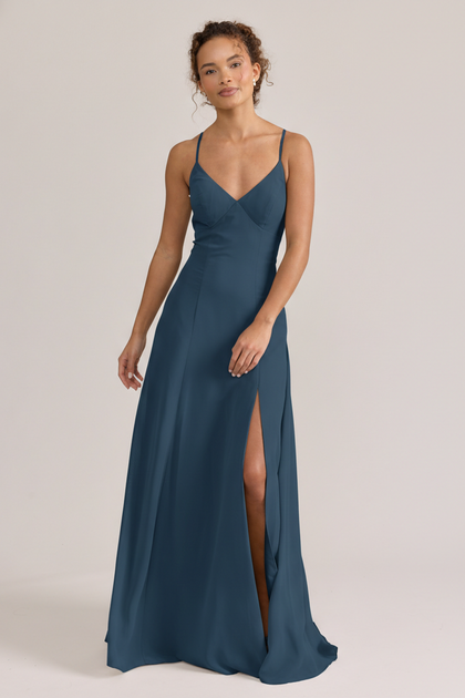 Karsyn Chiffon Dress | Made To Order | Romantic Blue