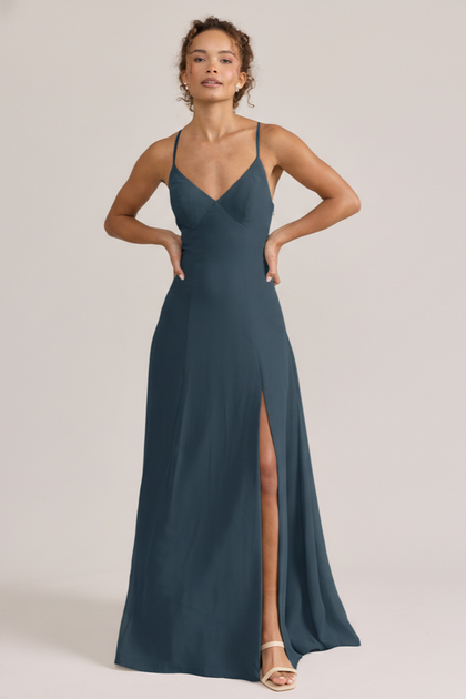 Karsyn Chiffon Dress | Made To Order | Romantic Blue