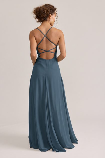 Karsyn Chiffon Dress | Made To Order | Romantic Blue