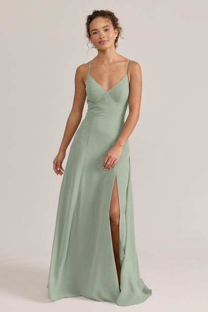 Karsyn Chiffon Dress | Made To Order | Sage
