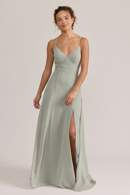 Karsyn Chiffon Dress | Made To Order | Sage