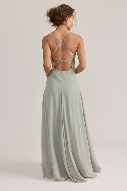 Karsyn Chiffon Dress | Made To Order | Sage