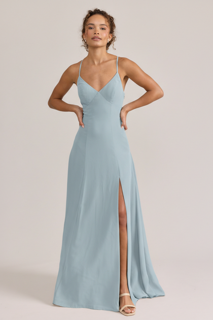 Karsyn Chiffon Dress | Made To Order | Sky Blue