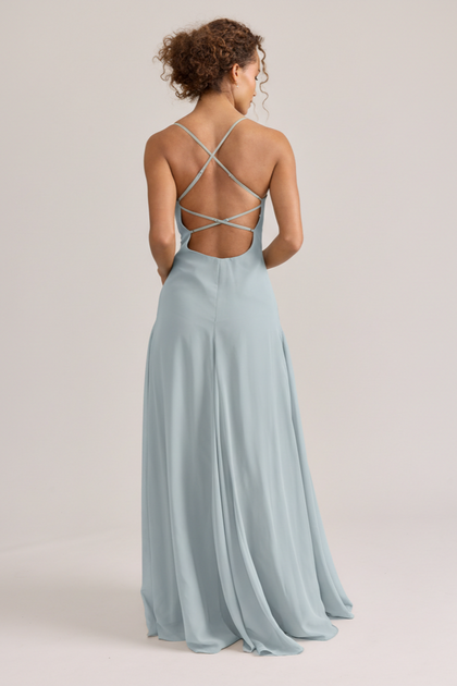 Karsyn Chiffon Dress | Made To Order | Sky Blue