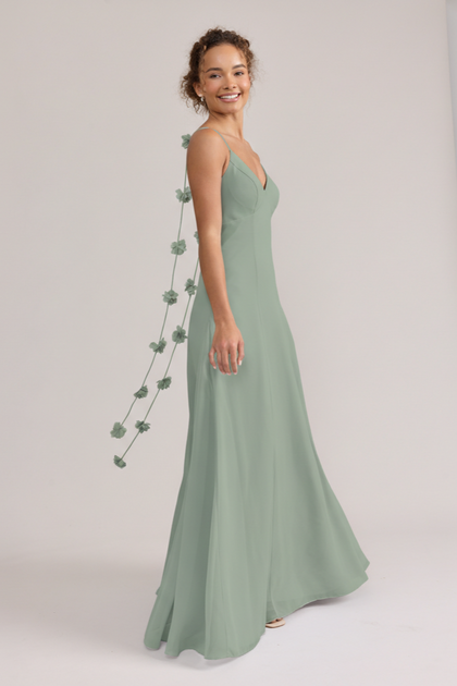 Karsyn Luxe Chiffon Dress | Made To Order | Sage