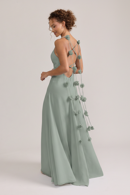 Karsyn Luxe Chiffon Dress | Made To Order | Sage