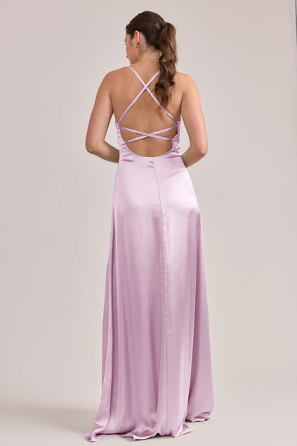 Karsyn Satin Dress | Made To Order | Baby Pink