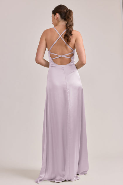 Karsyn Satin Dress | Made To Order | Lilac