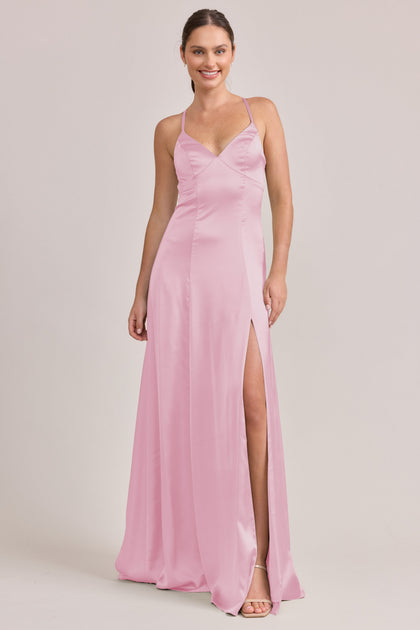 Karsyn Satin Dress | Made To Order | Perfect Pink