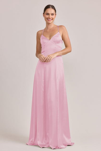 Karsyn Satin Dress | Made To Order | Perfect Pink