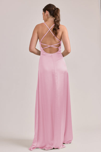 Karsyn Satin Dress | Made To Order | Perfect Pink