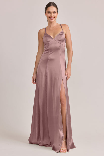 Karsyn Satin Dress | Made To Order | Rose Quartz