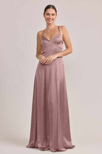 Karsyn Satin Dress | Made To Order | Rose Quartz