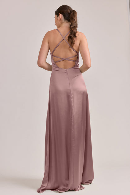 Karsyn Satin Dress | Made To Order | Rose Quartz