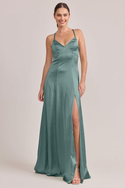Karsyn Satin Dress | Made To Order | Rosemary