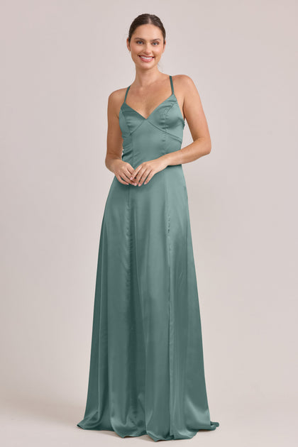 Karsyn Satin Dress | Made To Order | Rosemary
