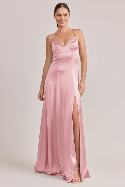 Karsyn Satin Dress | Made To Order | Rosette
