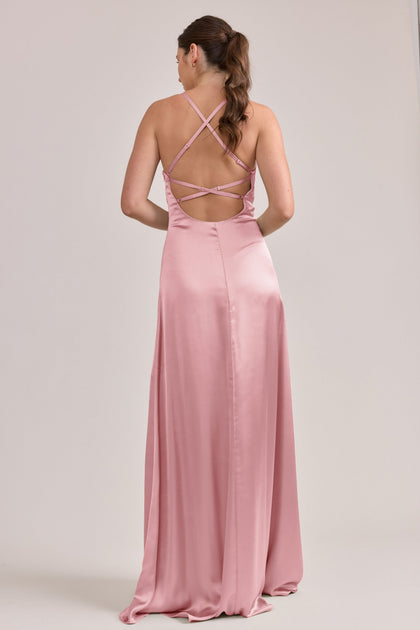 Karsyn Satin Dress | Made To Order | Rosette