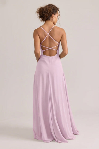 Karsyn Chiffon Dress | Made To Order | Baby Pink