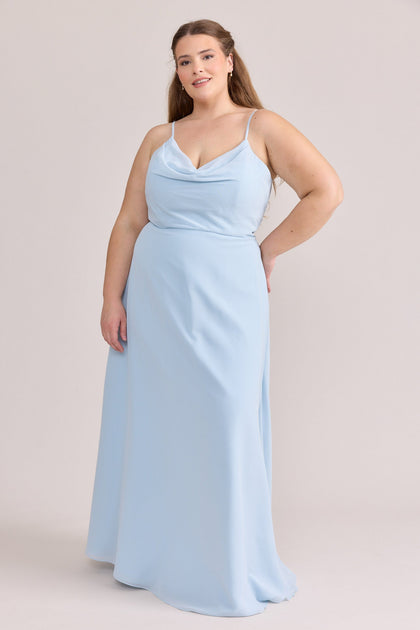 Model: Tegan; Size: 2XL; Color: Sky Blue