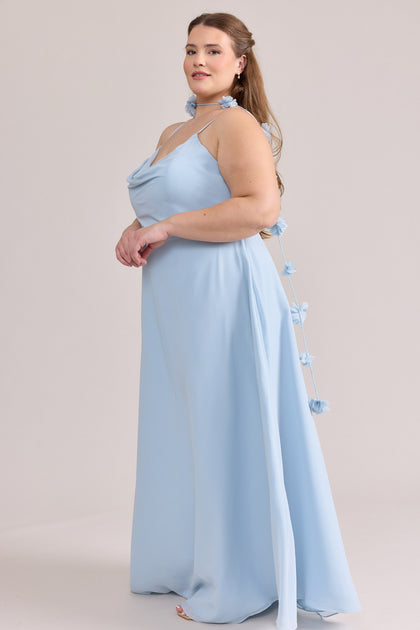 Model: Tegan; Size: 2XL; Color: Sky Blue