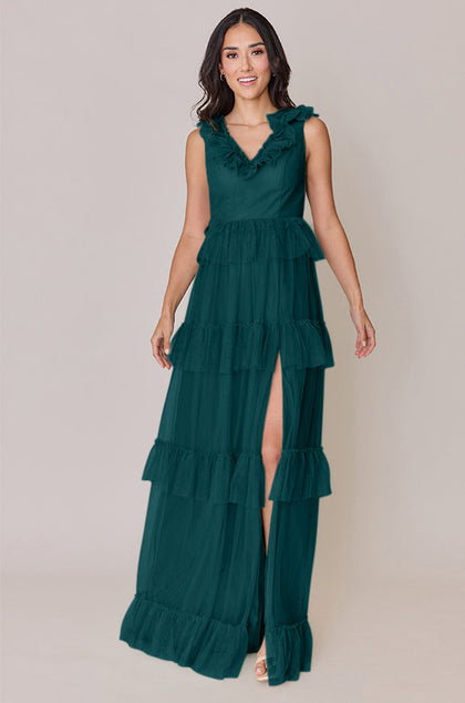 Keelie Tulle Dress | Made To Order | Classic Emerald