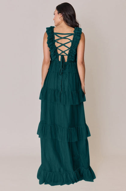 Keelie Tulle Dress | Made To Order | Classic Emerald