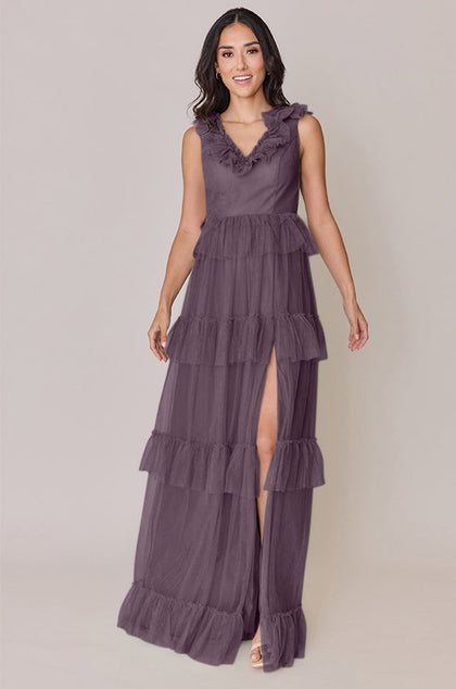 Keelie Tulle Dress | Made To Order | Dusty Purple
