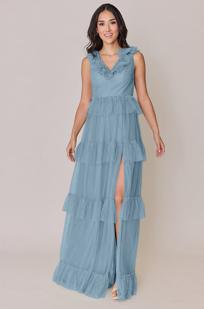 Keelie Tulle Dress | Made To Order | French Blue