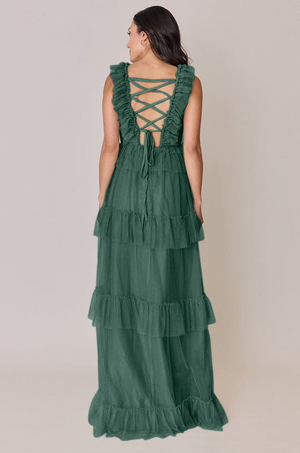 Keelie Tulle Dress | Made To Order | Greenery