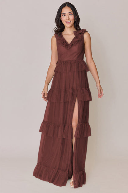 Keelie Tulle Dress | Made To Order | Mahogany