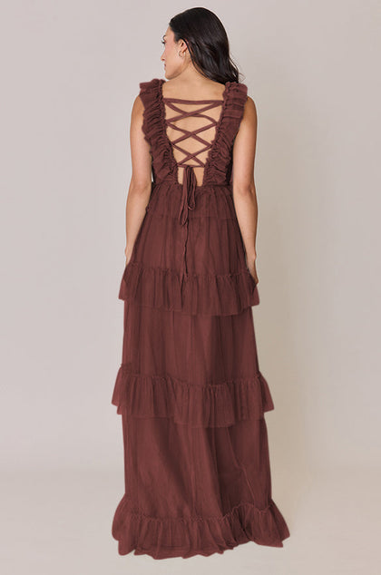Keelie Tulle Dress | Made To Order | Mahogany