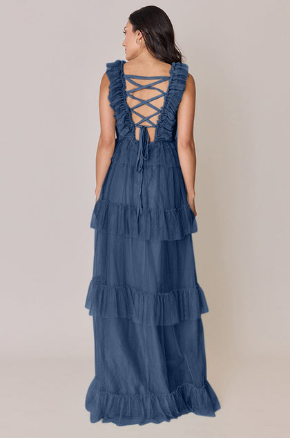 Keelie Tulle Dress | Made To Order | Romantic Blue