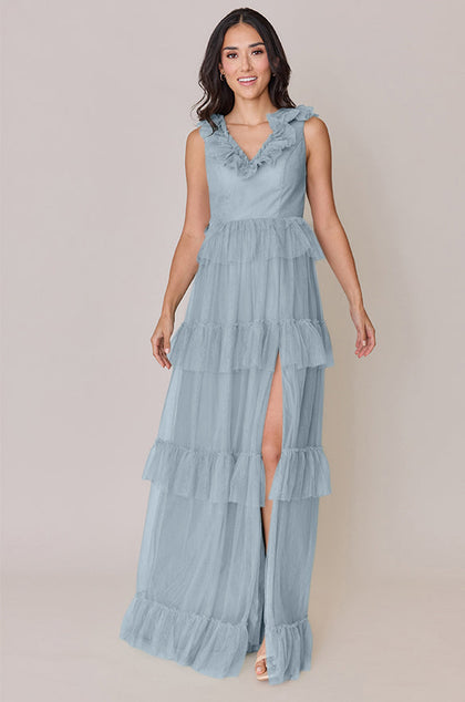 Keelie Tulle Dress | Made To Order | Sky Blue