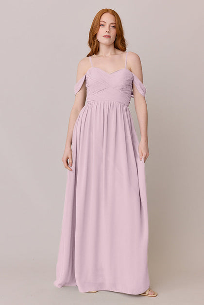 Kennedy Chiffon Convertible Dress | Made To Order | Baby Pink