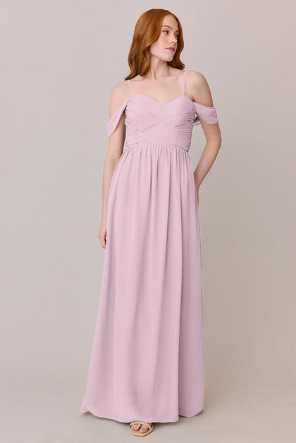 Kennedy Chiffon Convertible Dress | Made To Order | Baby Pink